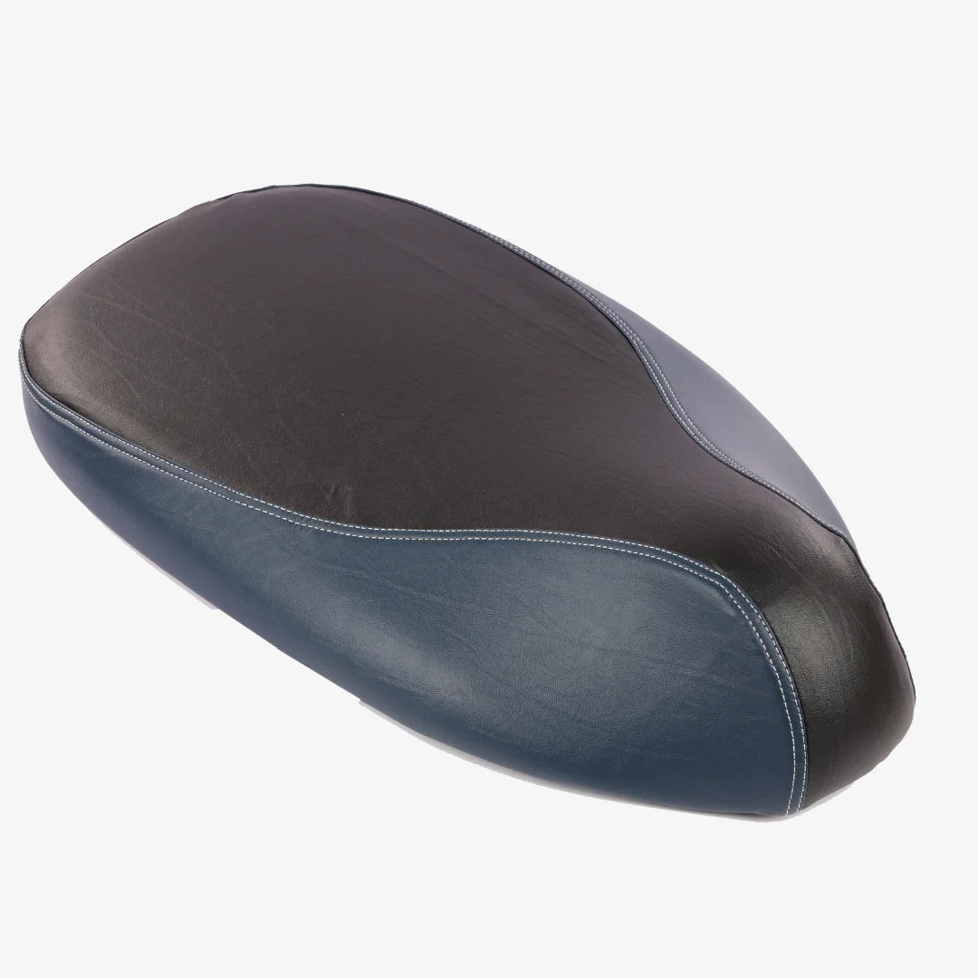 Ola S1,S1 Pro, S1 Air & Ola S1 Air : Dual Color Artificial  Leather Seat Cover (Blue+ Black color)