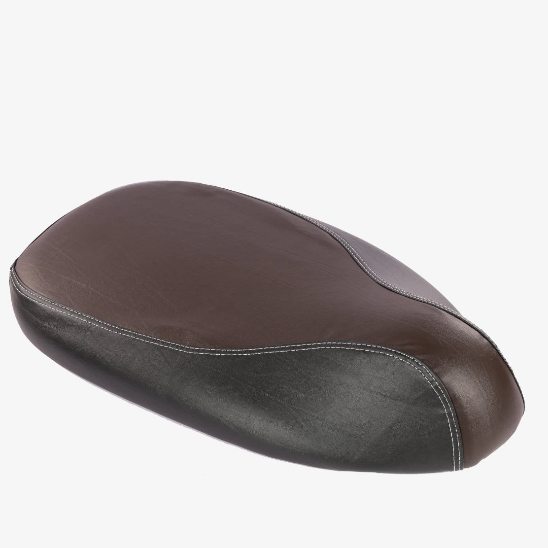 Ola S1,S1 Pro, S1 Air & Ola S1 Air : Dual Color Artificial Leather Seat Cover (Brown + Black color)