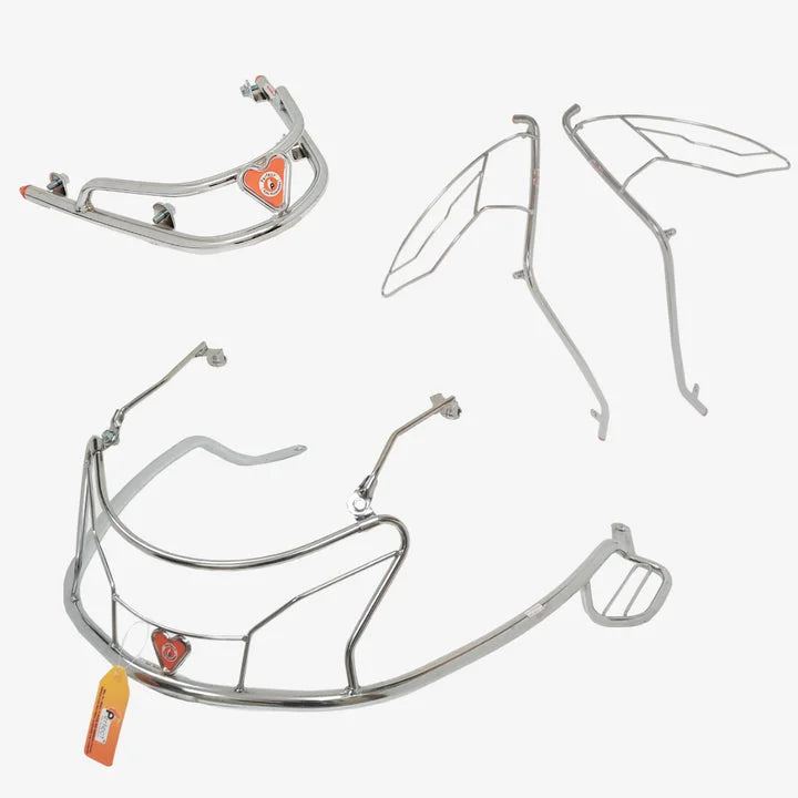 TVS Jupiter 125 Steel Safety Guard: Rear Guard + Front Guards + Mudguard