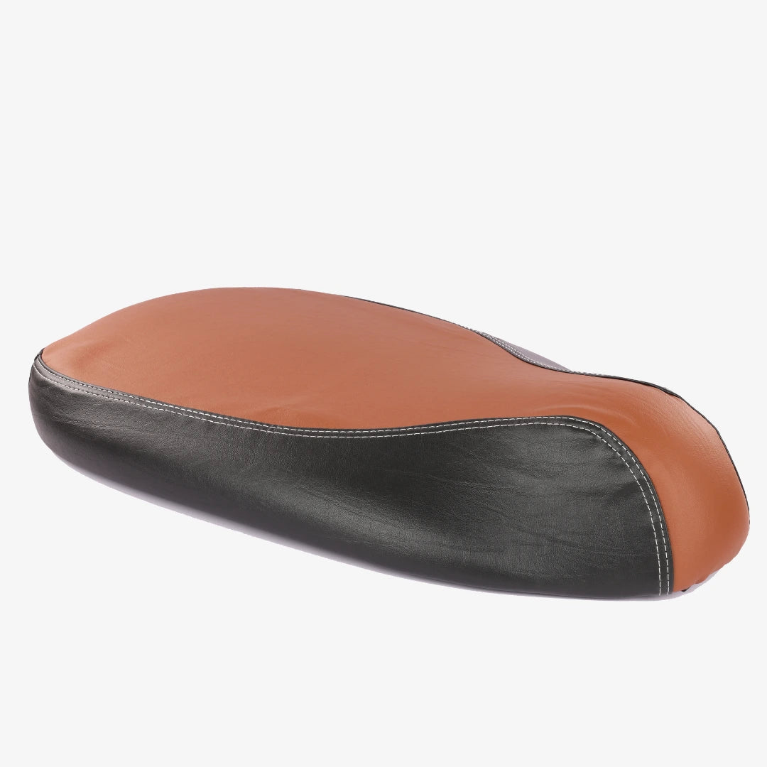 Ola S1,S1 Pro, S1 Air & Ola S1 Air : Dual Color Artificial  Leather Seat Cover (Tan + Black color)