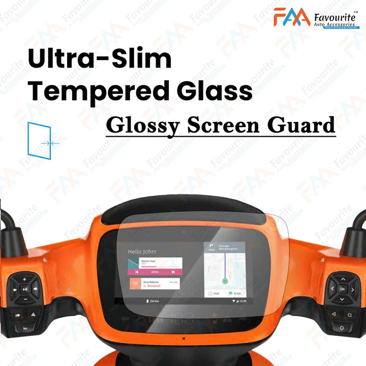 Ola S1 & S1 Pro:  Glossy Finish Screen Protector (Tempered Glass Screen Protector)