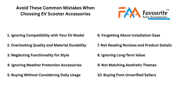 Avoid These Common Mistakes When Choosing EV Scooter Accessories