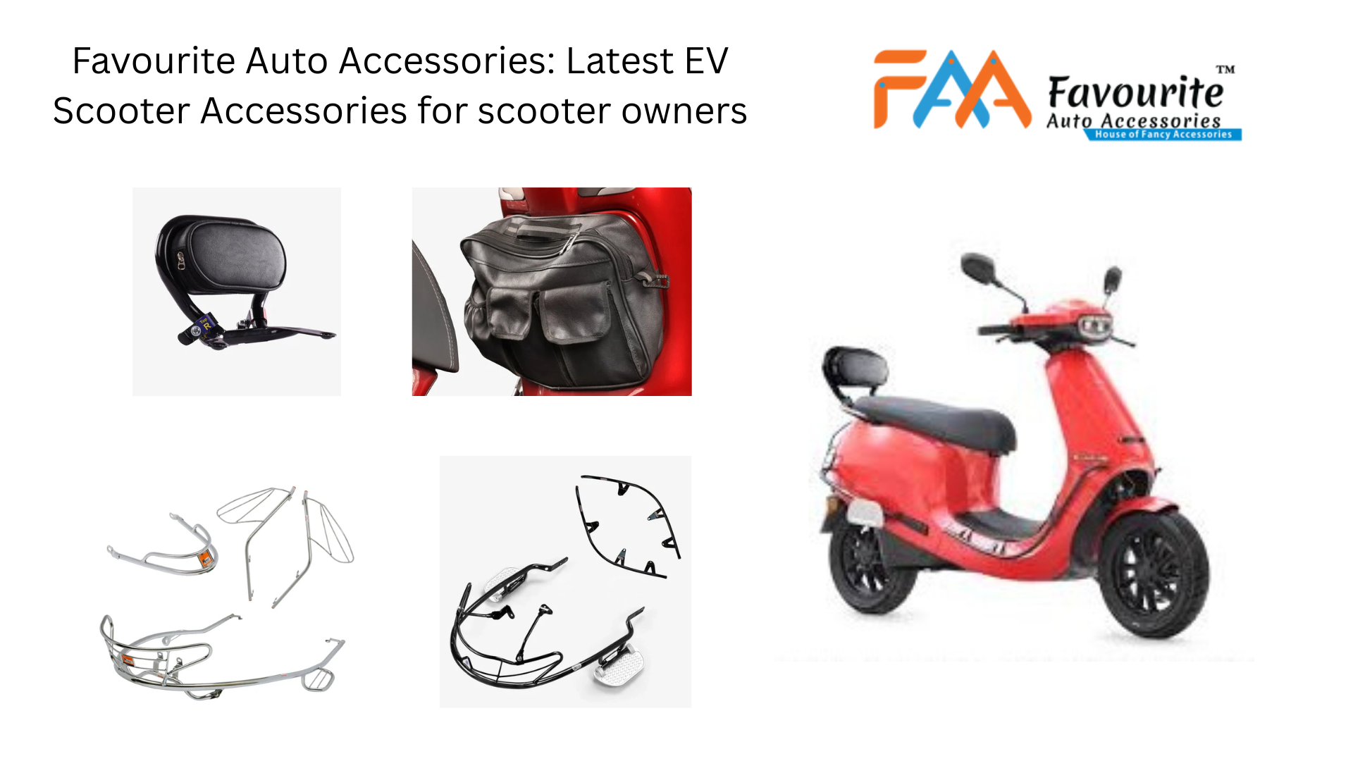 Scooter Accessory Latest EV Scooter Accessories | Favourite Auto Accessories