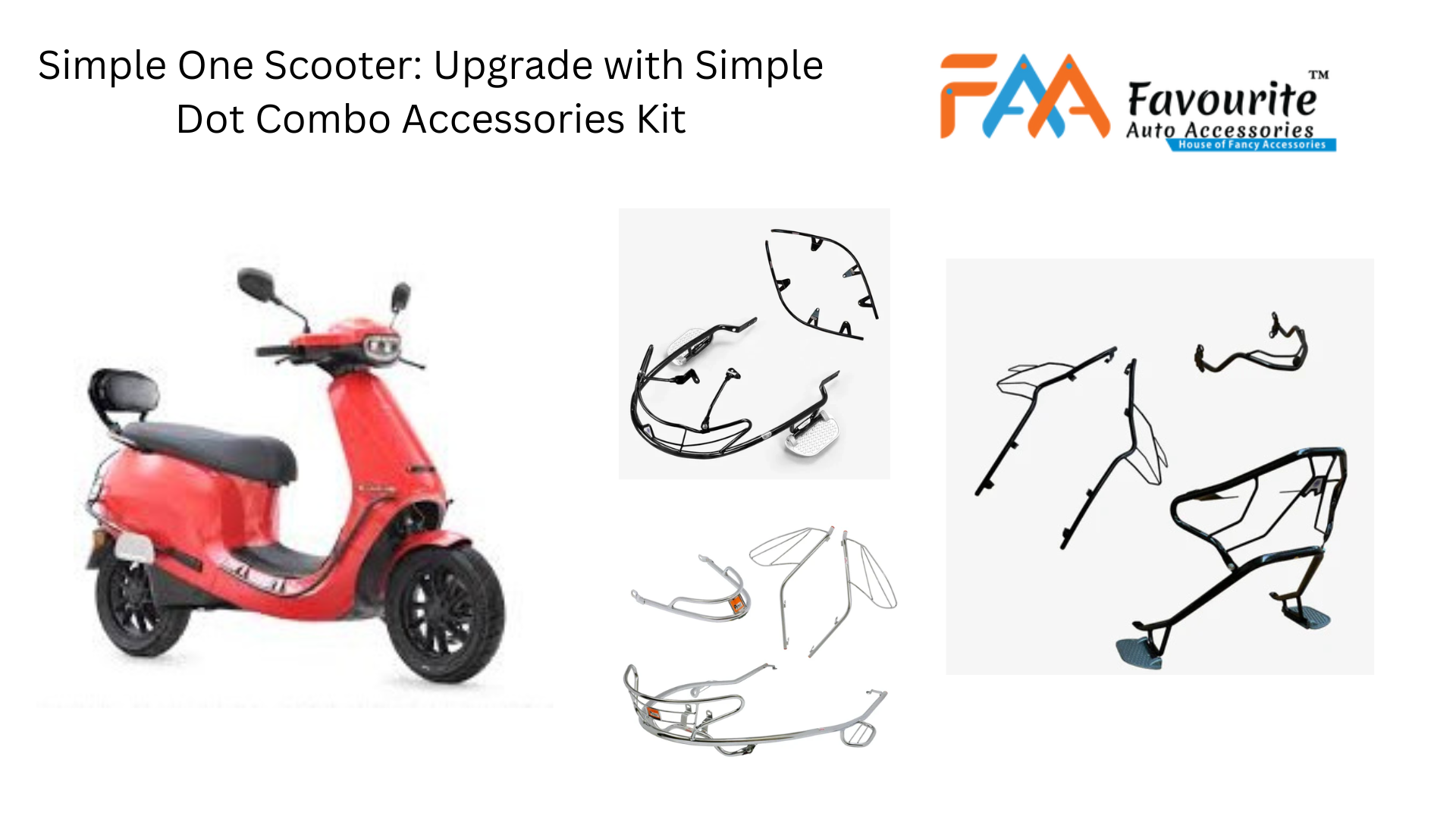 Simple One Scooter: Upgrade with Simple Dot Combo Accessories Kit