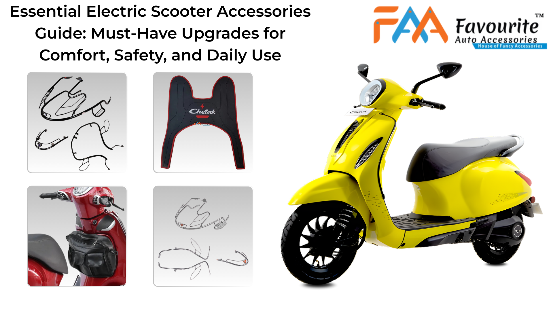 Essential Electric Scooter Accessories Guide: Must-Have Upgrades for Comfort, Safety, and Daily Use