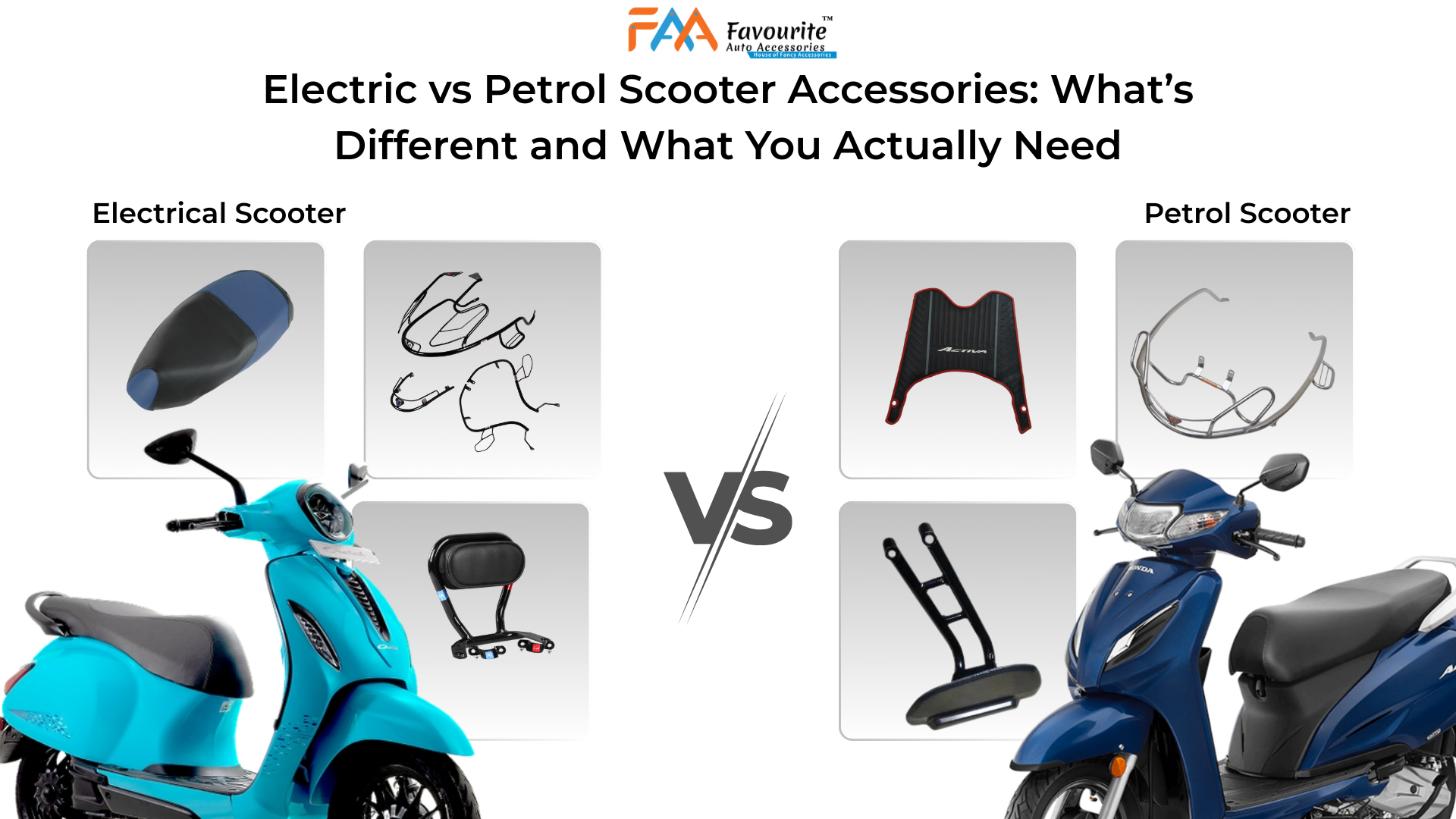 Electric vs Petrol Scooter Accessories: What’s Different and What You Actually Need