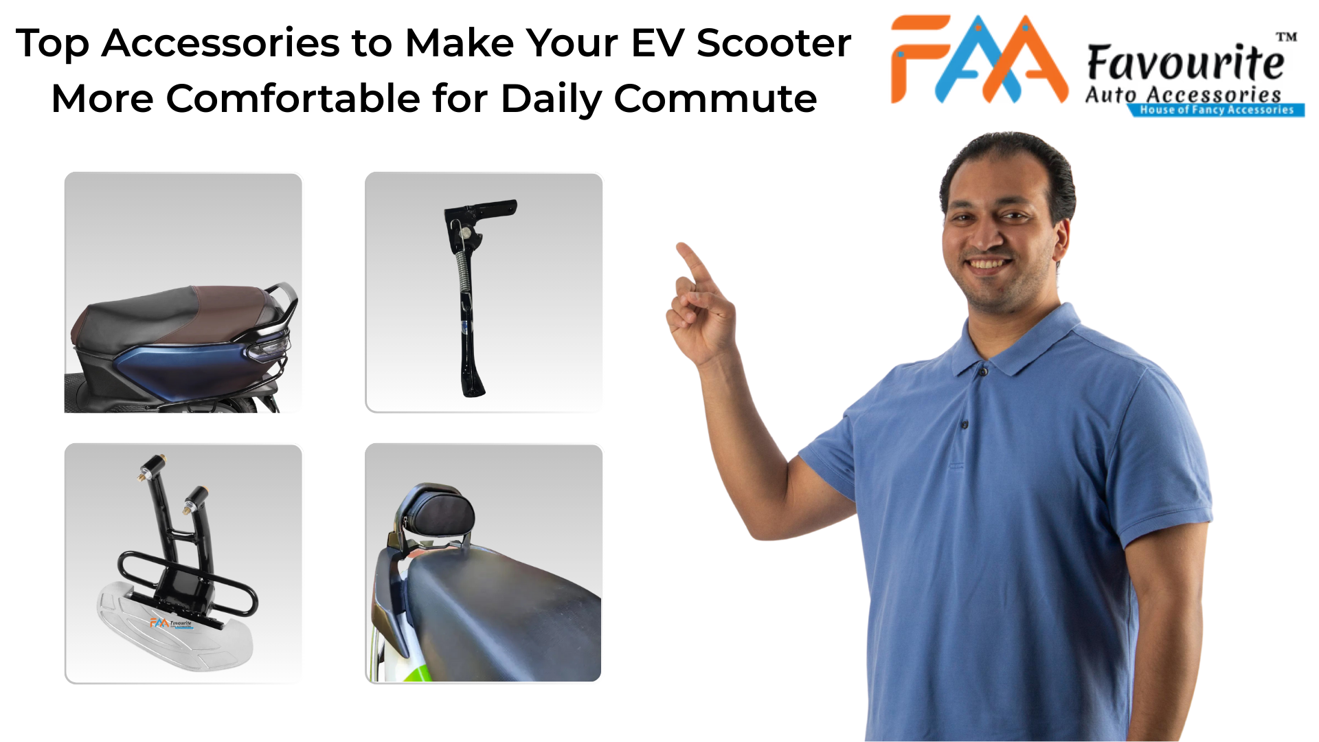 Top Accessories to Make Your EV Scooter More Comfortable for Daily Commute