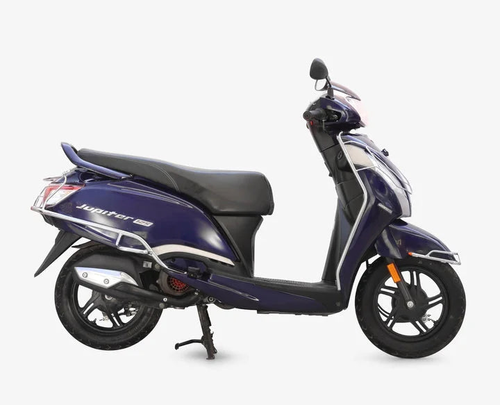 TVS Jupiter 125 Steel Safety Guard Full Set | Rear Guard, Front Guards & Mudguard with Free Seat Cover & 3D Floor Mats