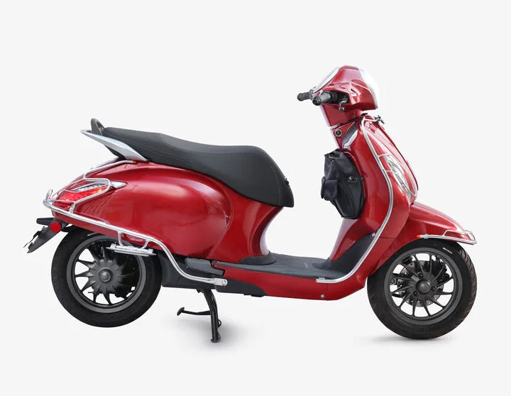 Bajaj Chetak 2903 Electric (EV) Combo Accessories Kit 1: Stainless Steel Foldable Footrest + Crash Guard + Mud Guard