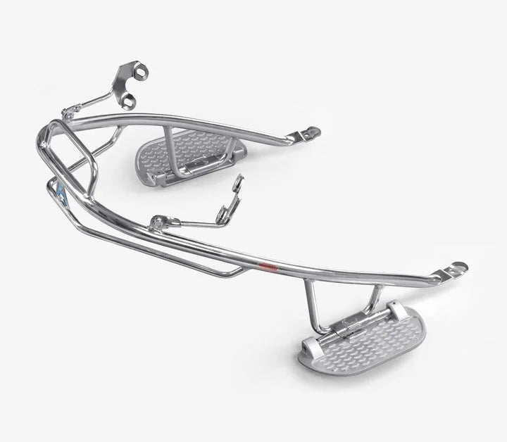 ATH Electric Scooter Combo Accessories Kit 1 : Stainless Steel Foldable Footrest + All Round Guard + Crash Guard + Mud Guard