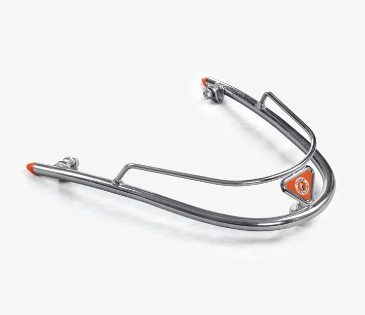 Bajaj Chetak 2903 Electric (EV) Combo Accessories Kit 1: Stainless Steel Foldable Footrest + Crash Guard + Mud Guard