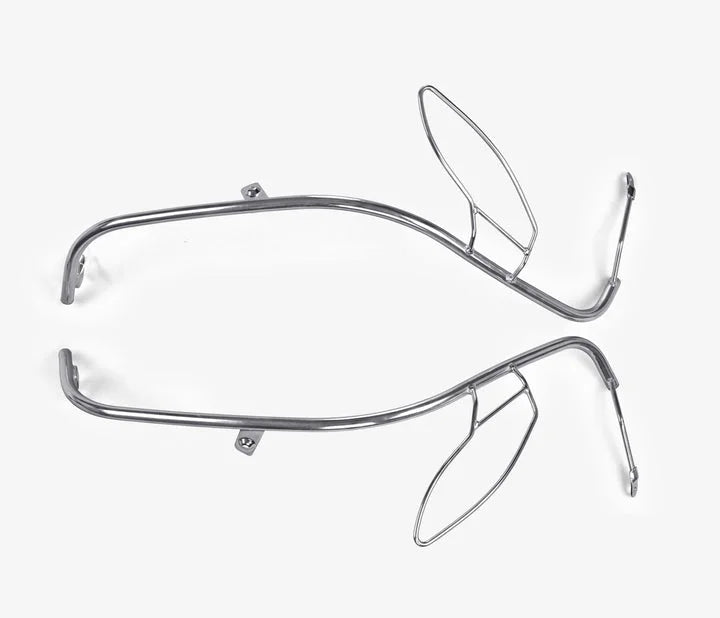 Bajaj Chetak 2903 Electric (EV) Combo Accessories Kit 1: Stainless Steel Foldable Footrest + Crash Guard + Mud Guard