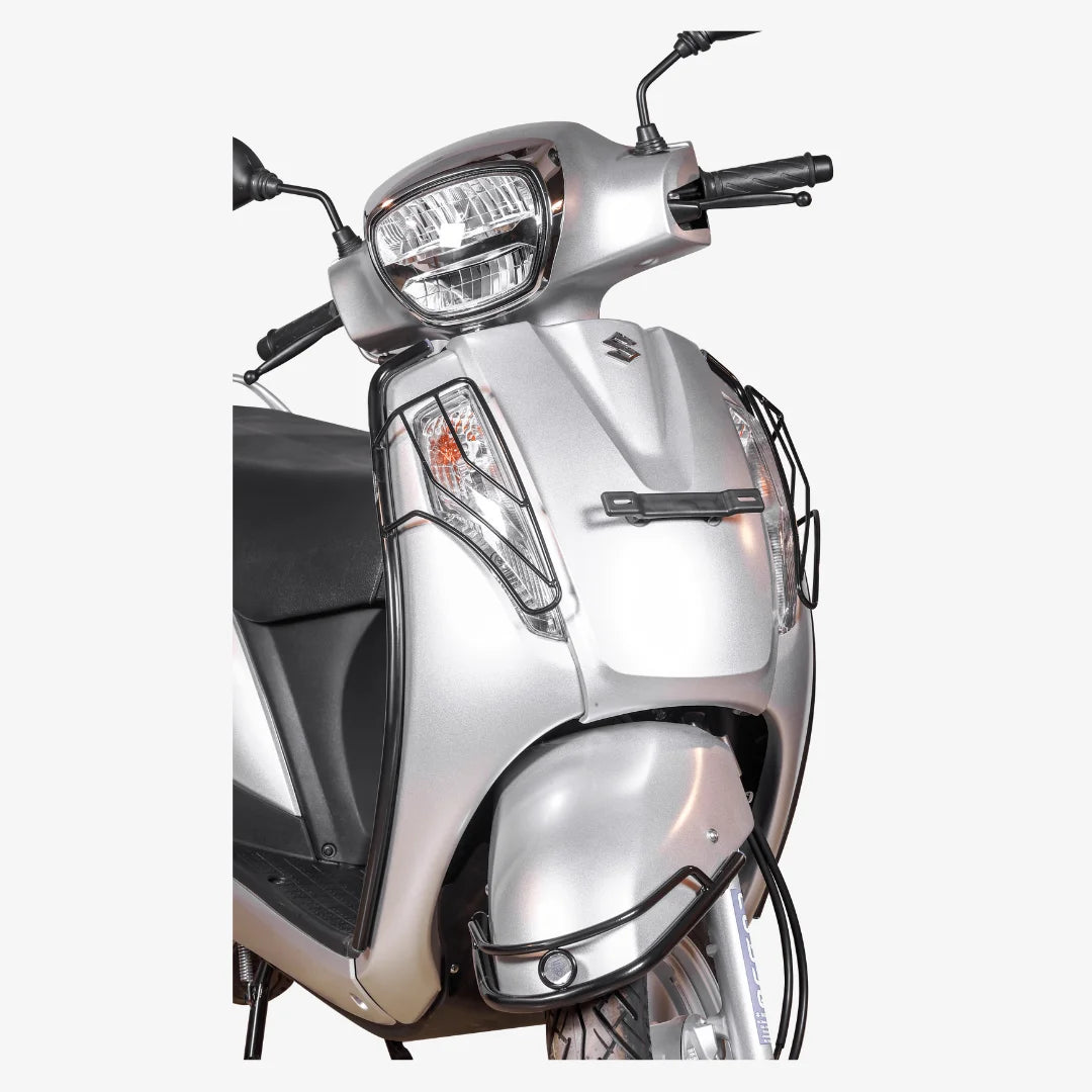 Suzuki New Access 2016 to 2024 Black Safety Guard : Rear Guard + Front Guards + Mudguard