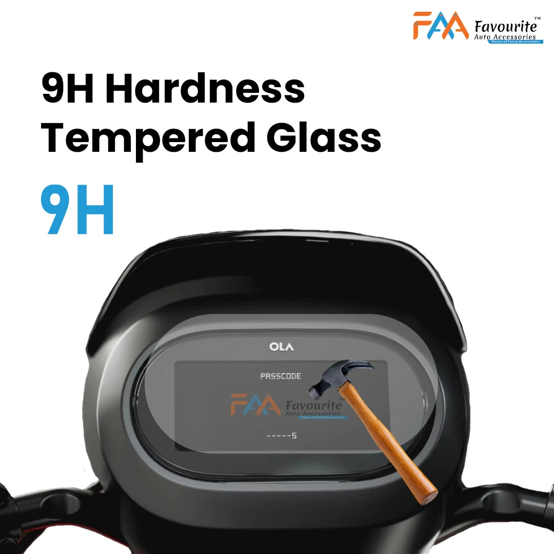 Ola S1 X & S1 X Plus : Glossy Finish Screen Guard (Tempered Glass Screen Protector)