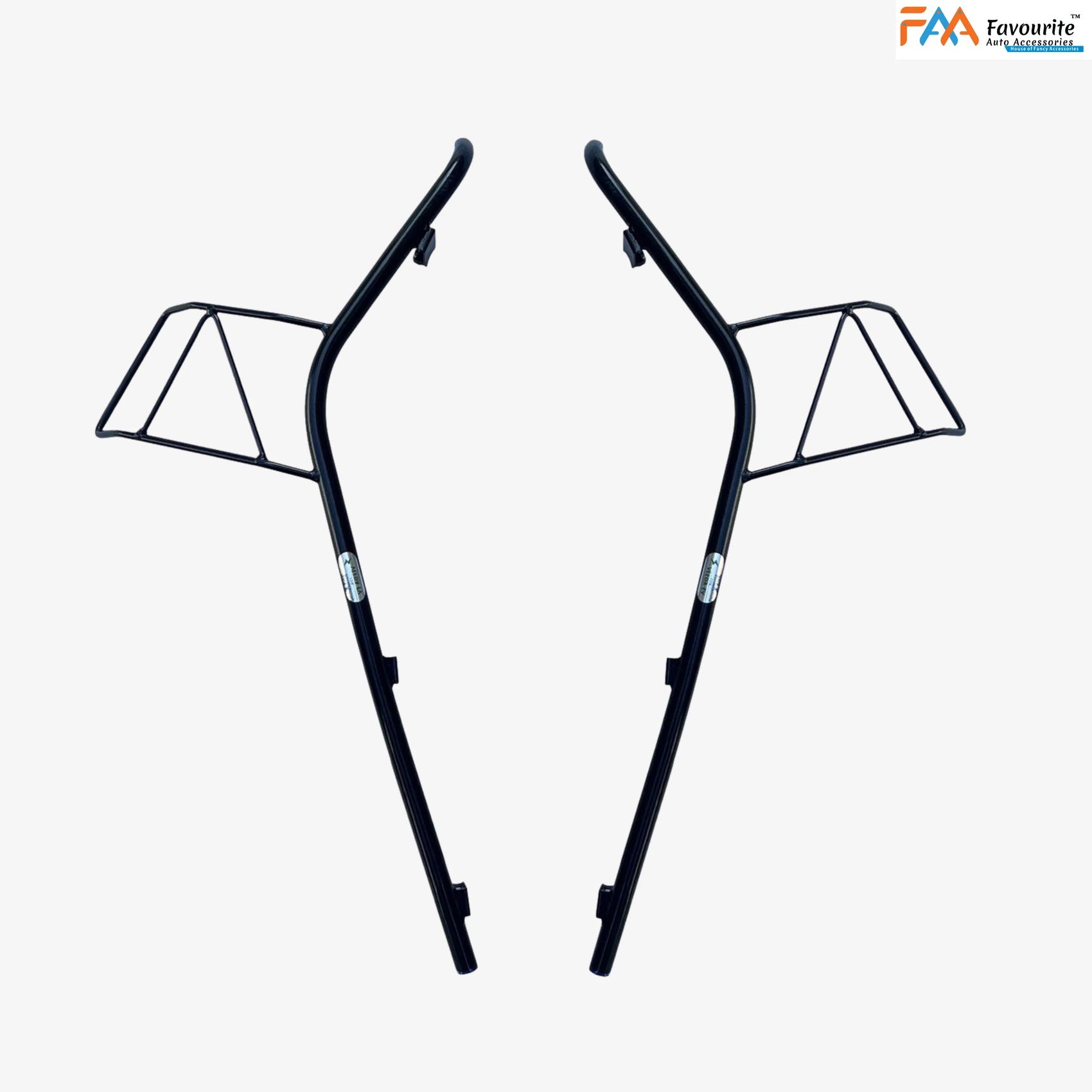 Hero VIDA VX2 Plus & Go Black Safety Guard Set (Front, Rear, Mudguard) with Free Seat Cover, 3D Mat & Footrest