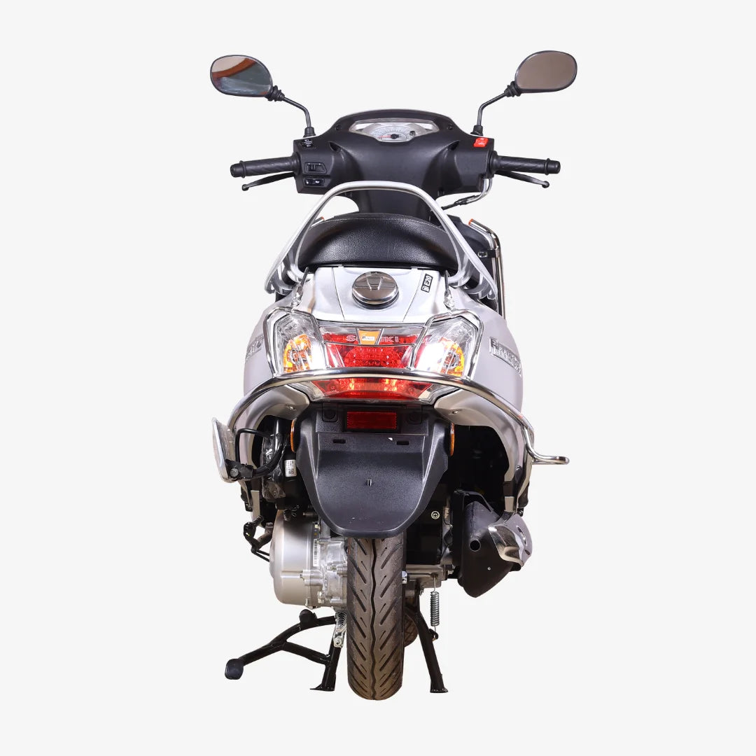 Suzuki New Access 2016 to 2024 Steel Safety Guard : Rear Guard + Front Guards + Mudguard