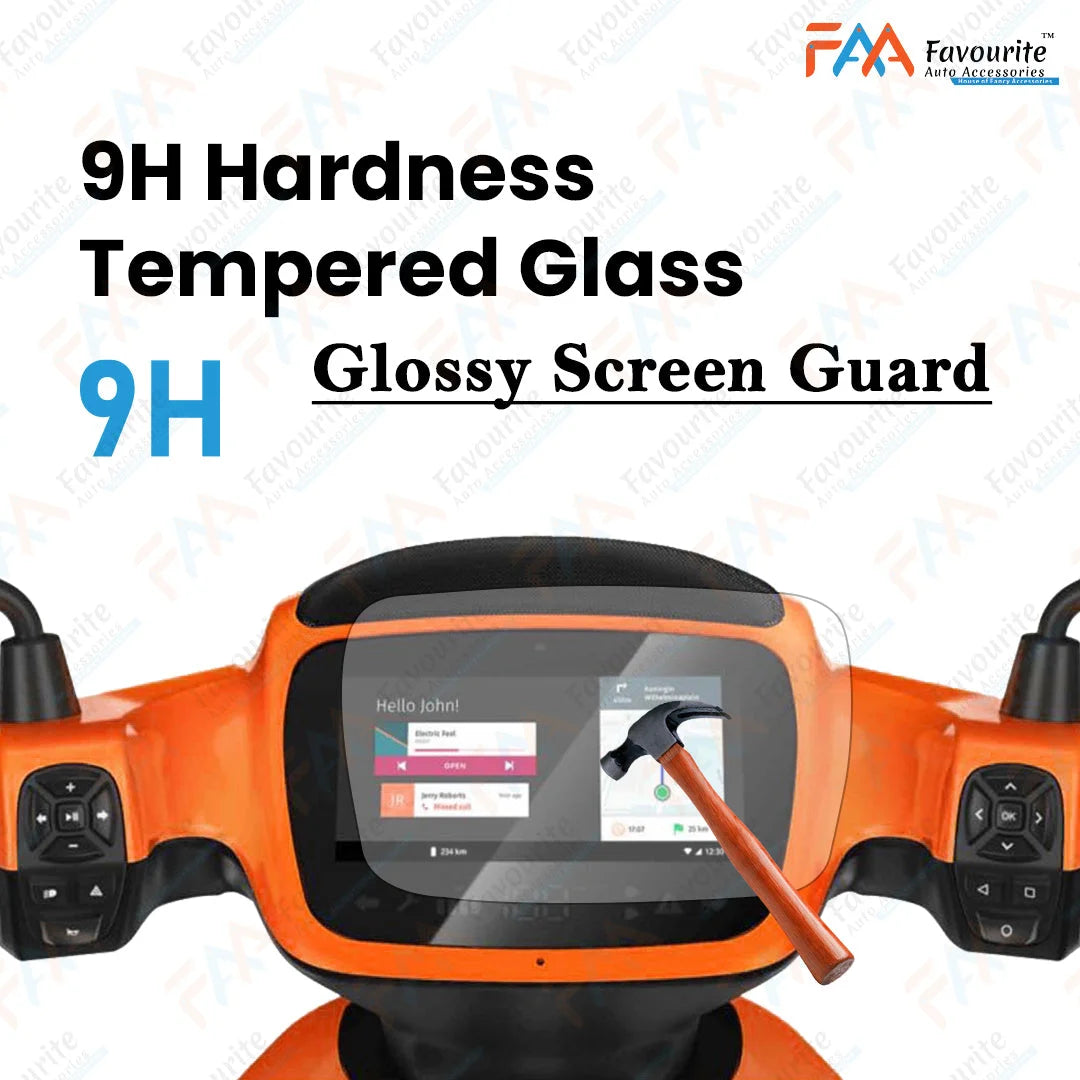 Unbreakable Clear Finished Screen Protector Glossy Screen Guard Suitable for Ola S1 & S1 Pro