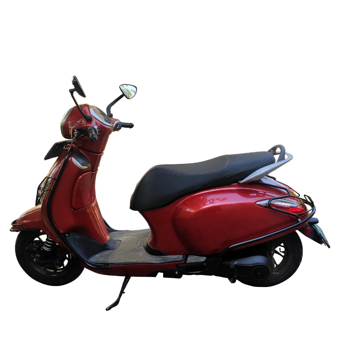 Black Safety Guard Fix Footrest for Bajaj Chetak 2903 Electric Scooter