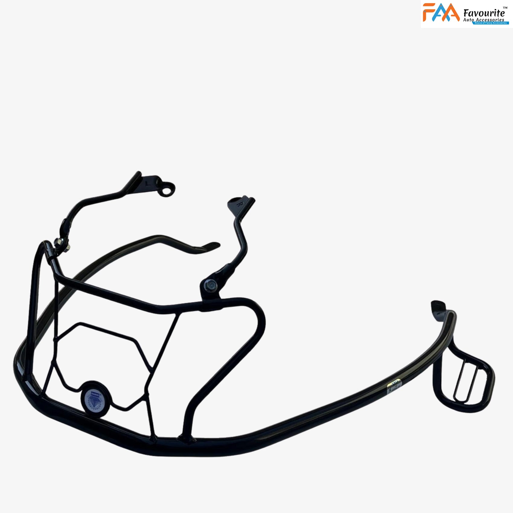 Hero VIDA VX2 Plus & Go Black Safety Guard Set (Front, Rear, Mudguard) with Free Seat Cover, 3D Mat & Footrest