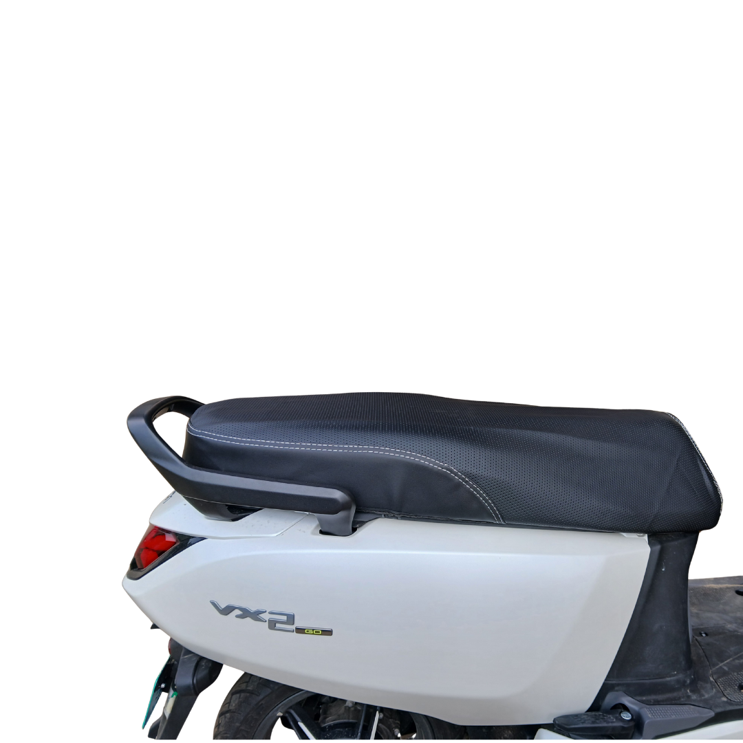 Hero VIDA VX2 Plus & Go Black Safety Guard Set (Front, Rear, Mudguard) with Free Seat Cover, 3D Mat & Footrest