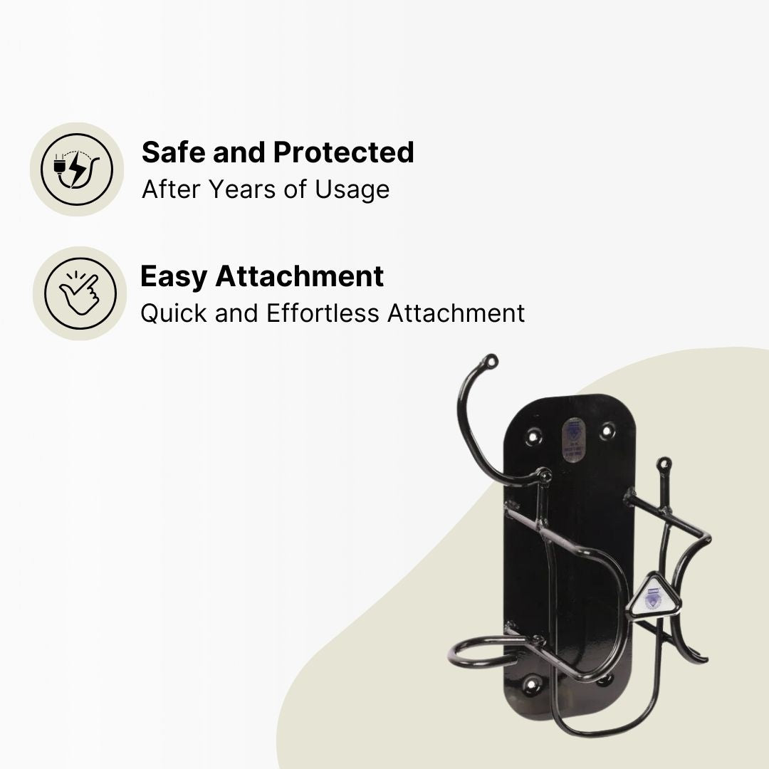 Ola S1, Ola S1 Pro, Ola S1 Air, and Ola S1 X Gen 1 & Gen 2 : Metal Charger Holder (Wall Mounted Bracket) with Locking system