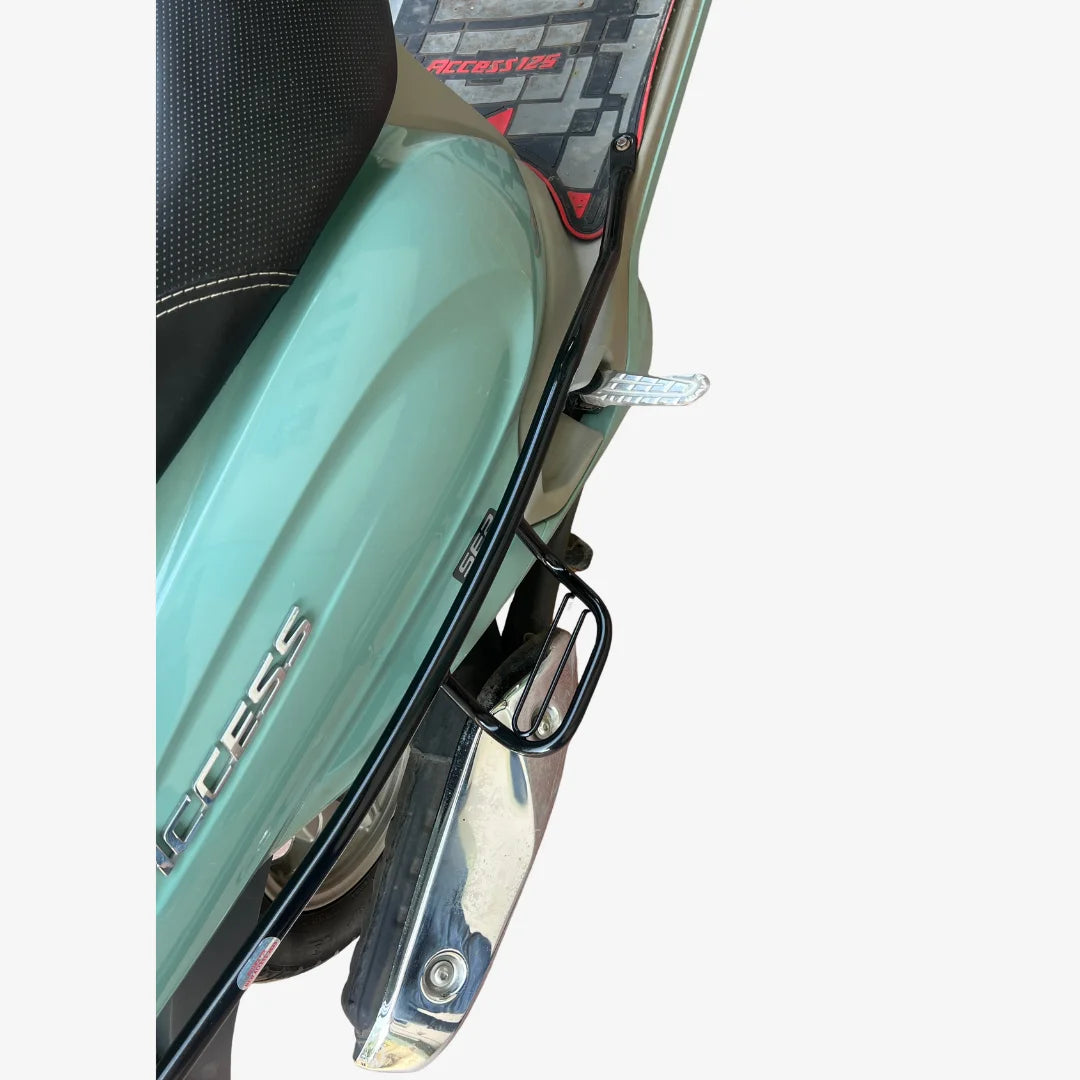 Suzuki Access 2025 Black Safety Guard Full Set | Rear Guard, Front Guards & Mudguard with Free Seat Cover & 3D Floor Mats