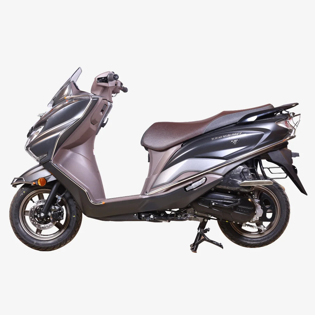 Suzuki Burgman Steel Safety Guard Full Set | Rear Guard, Front Guards & Mudguard with Free Seat Cover & 3D Floor Mats