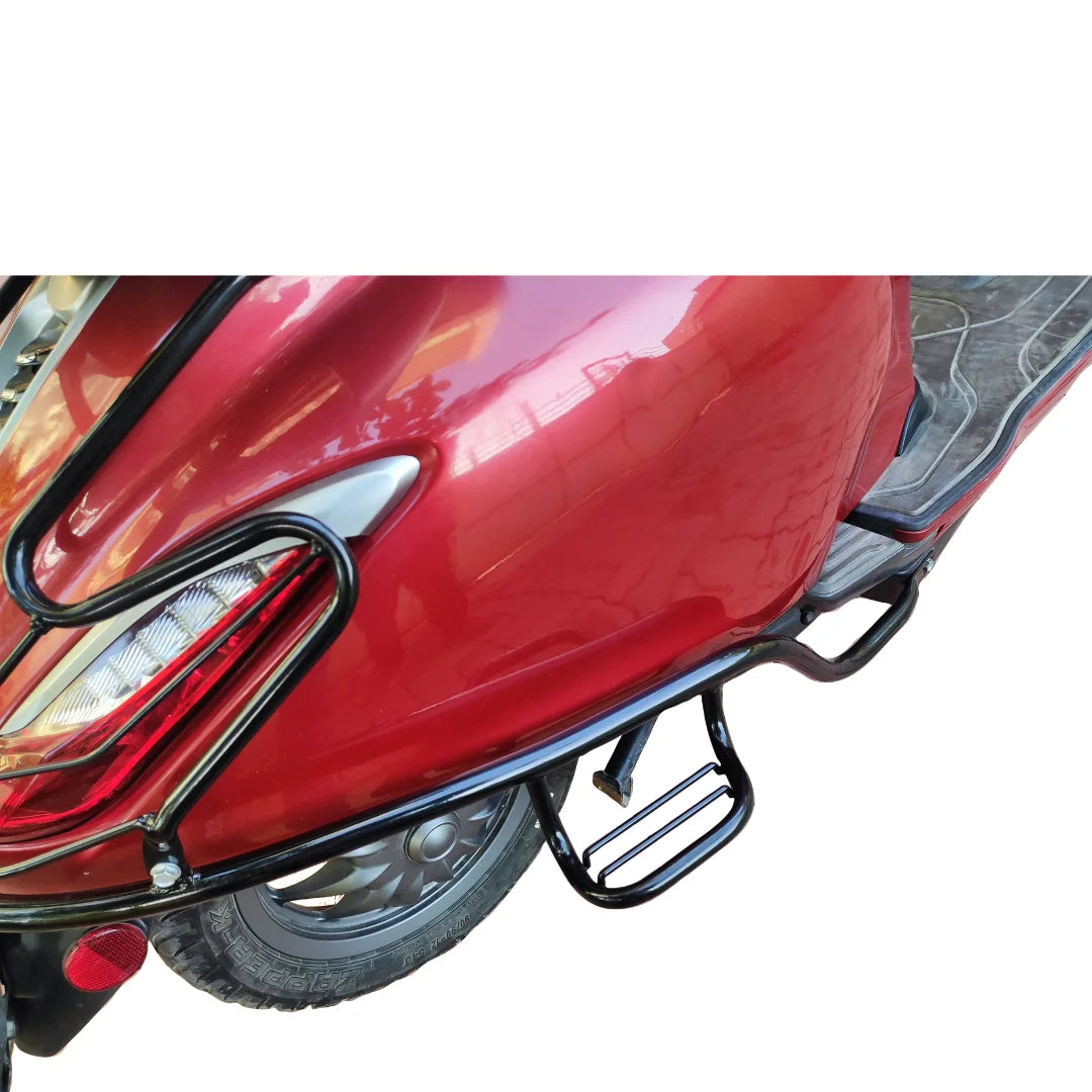 Black Safety Guard Fix Footrest for Bajaj Chetak 2903 Electric Scooter