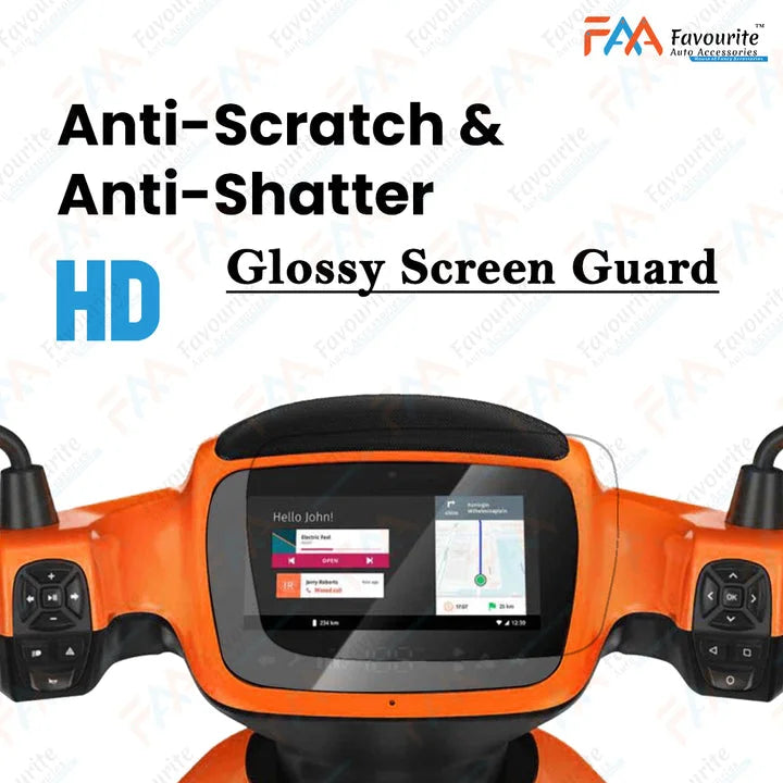 Ola S1 & S1 Pro:  Glossy Finish Screen Protector (Tempered Glass Screen Protector)