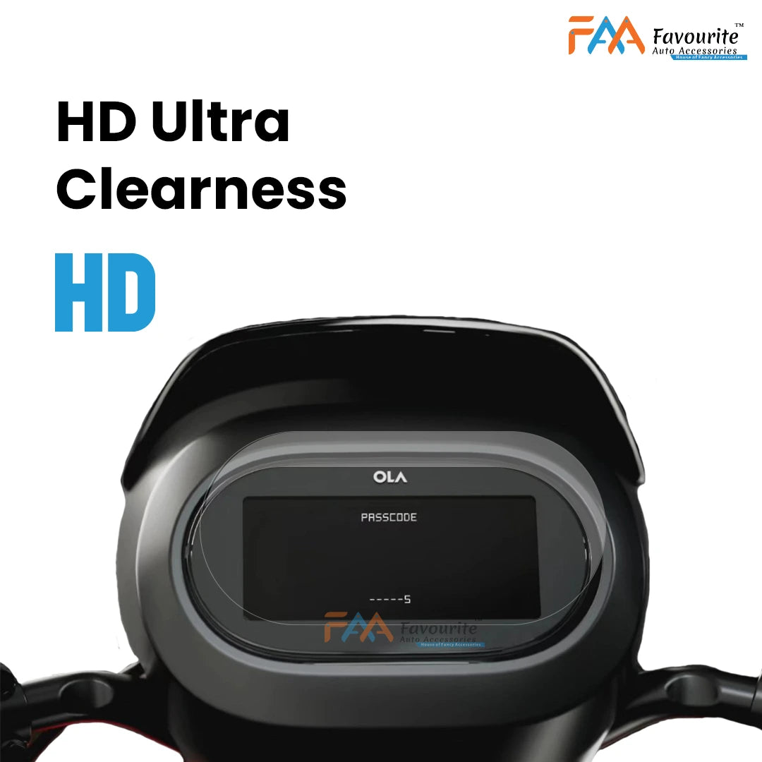 Ola S1 X & S1 X Plus : Glossy Finish Screen Guard (Tempered Glass Screen Protector)