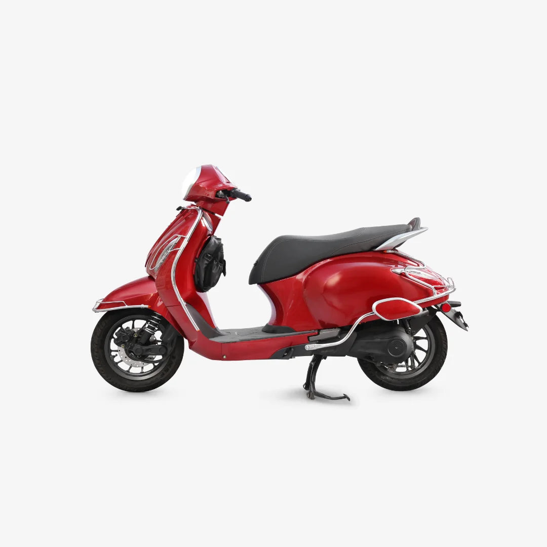 CHETAK 3501 & 3502 Steel Safety Guard Full Set (2025 Model) | Rear Guard, Front Guards & Mudguard with Free 3D Rubber Floor Mats