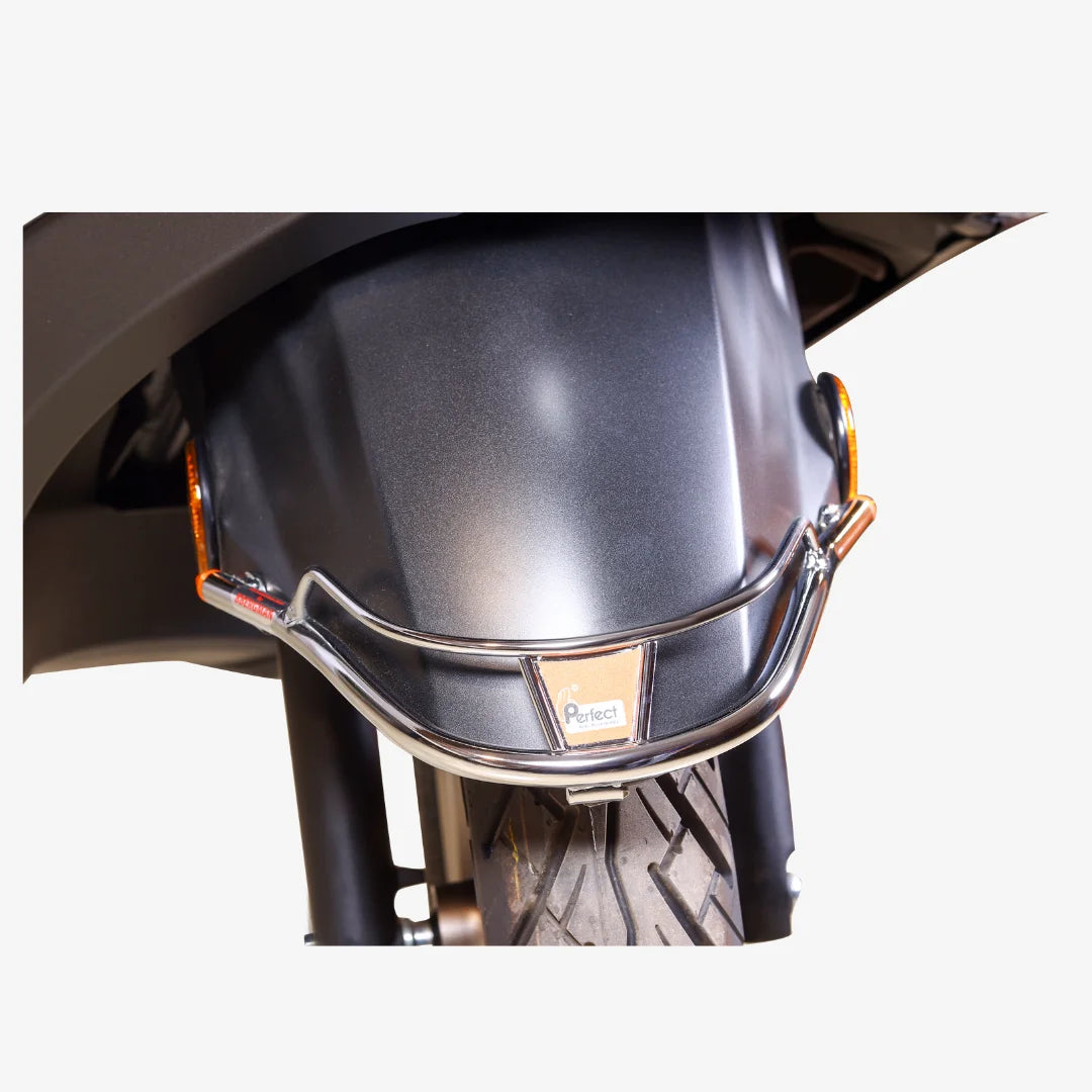Suzuki Burgman Steel Safety Guard Full Set | Rear Guard, Front Guards & Mudguard with Free Seat Cover & 3D Floor Mats