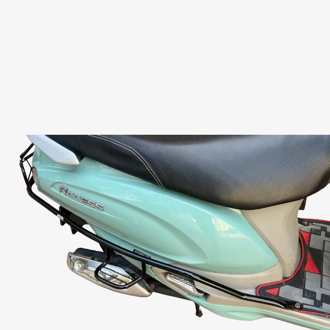 Suzuki Access 2025 Black Safety Guard Full Set | Rear Guard, Front Guards & Mudguard with Free Seat Cover & 3D Floor Mats