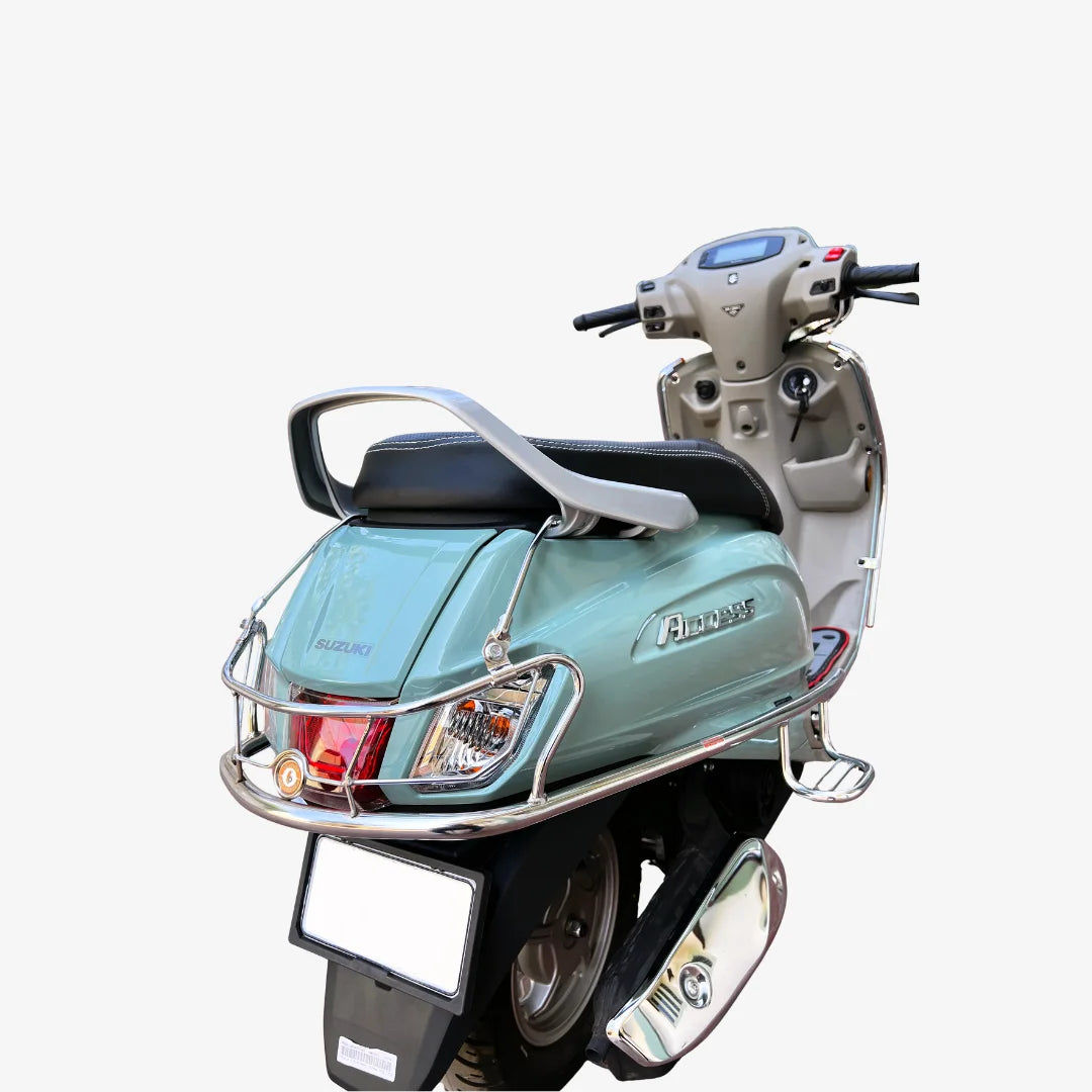Suzuki Access 2025 Steel Safety Guard Full Set | Rear Guard, Front Guards & Mudguard with Free Seat Cover & 3D Floor Mats