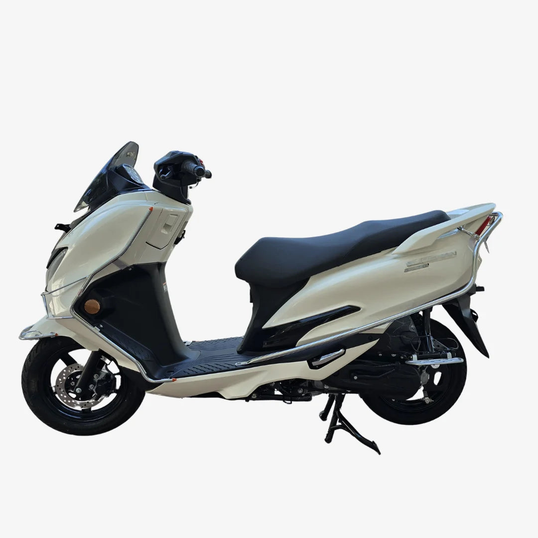Steel Safety Guard Full Set for Suzuki Burgman Street 125 (2026) | Rear Guard, Front Guards with Grill & Mudguard