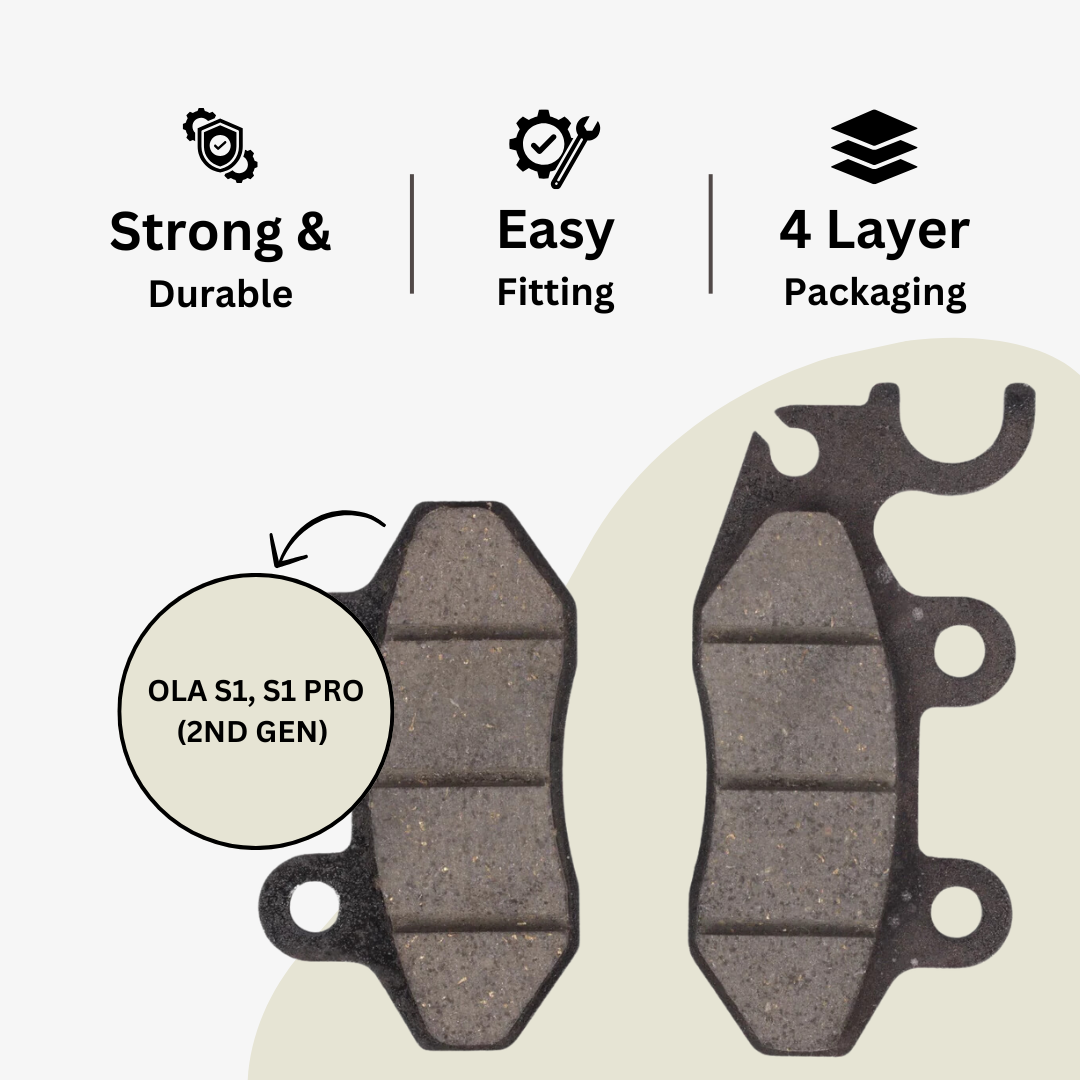 Ola S1, S1 Pro and S1 Pro (Gen 1 & 2nd Gen & 3nd Gen) Full Set Disc Pad (Front + Rear)