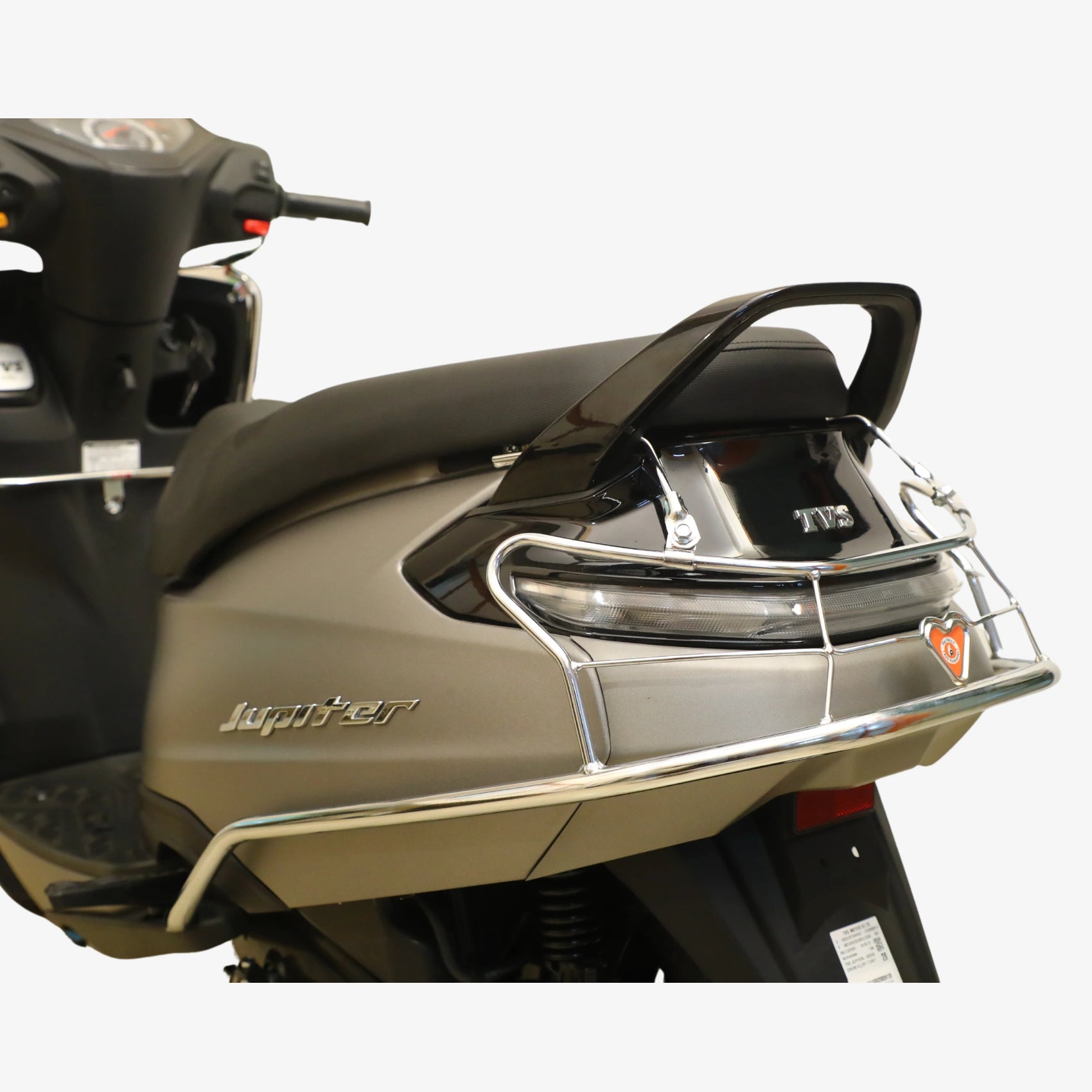 TVS Jupiter 110 Steel Crash Guard Set (2024 Model) | Front, Rear & Side Protection with Free Seat Cover & 3D Floor Mats