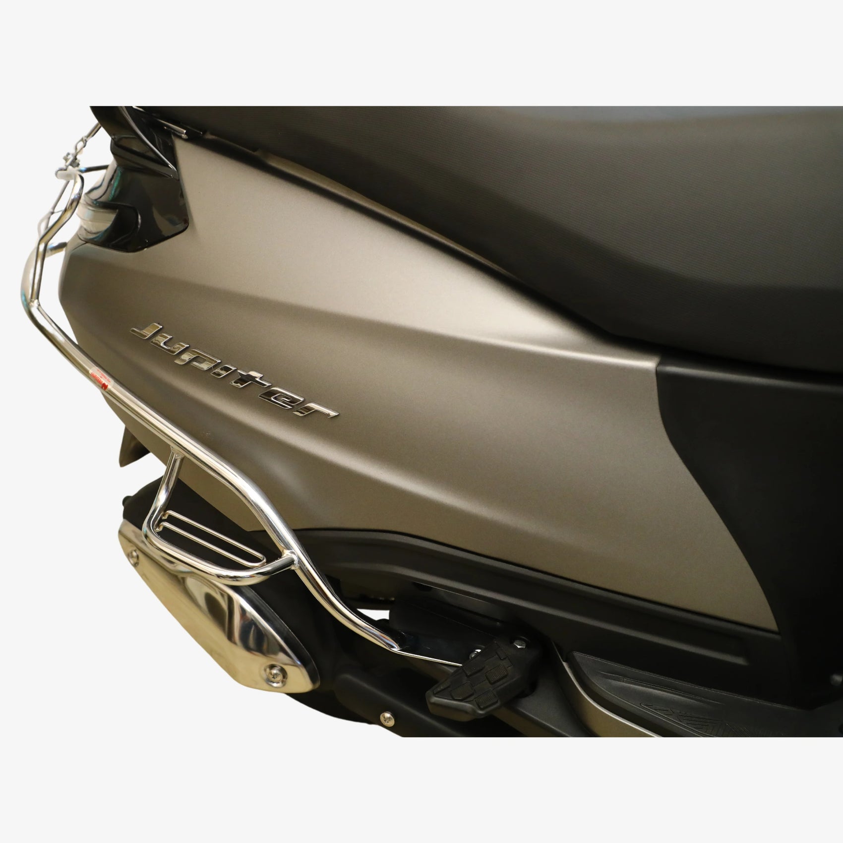 TVS Jupiter 110 Steel Crash Guard Set (2024 Model) | Front, Rear & Side Protection with Free Seat Cover & 3D Floor Mats