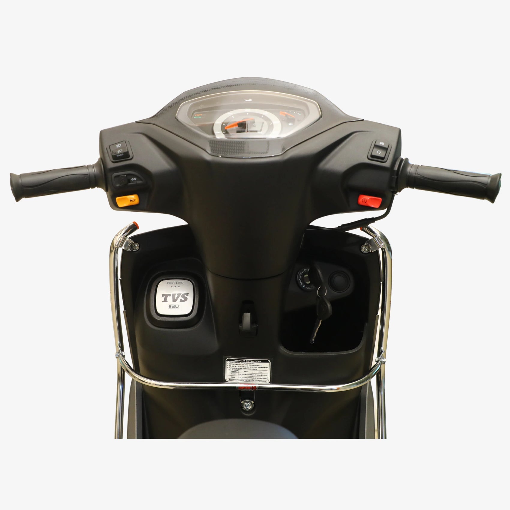 TVS Jupiter 110 Steel Crash Guard Set (2024 Model) | Front, Rear & Side Protection with Free Seat Cover & 3D Floor Mats